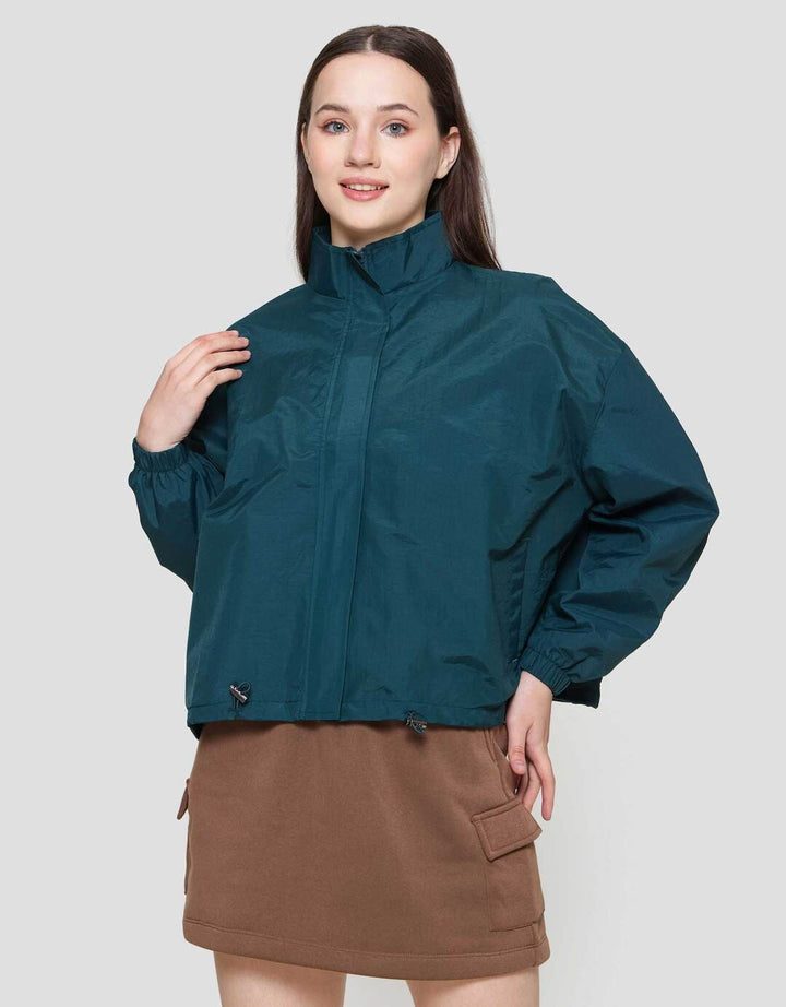 Nevada Standing Collar Woven Jaket Wanita