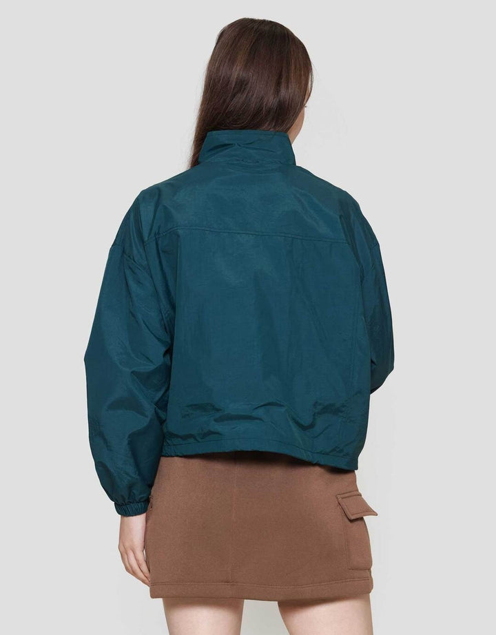 Nevada Standing Collar Woven Jaket Wanita