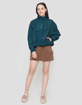 Nevada Standing Collar Woven Jaket Wanita