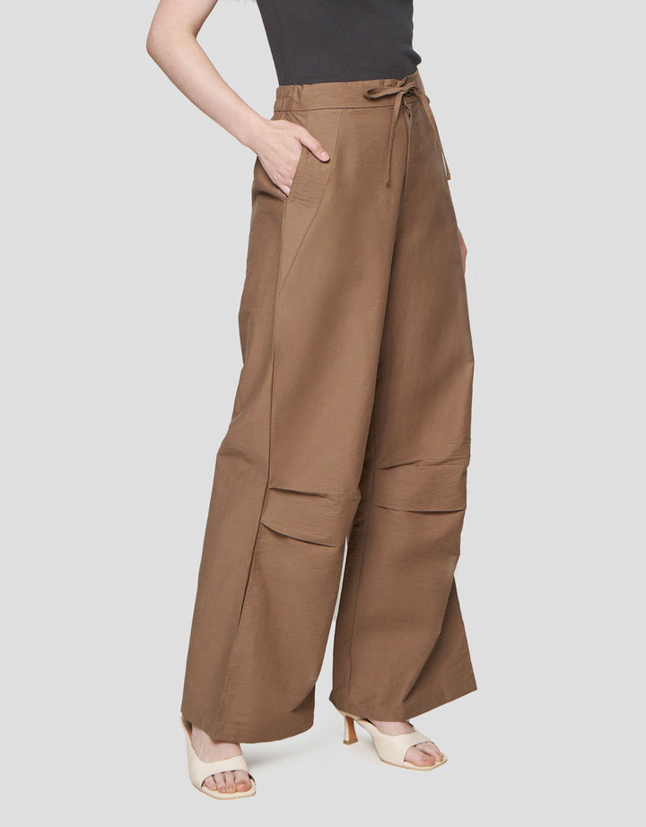 Nevada Double Pleats Wide Leg Celana Panjang Wanita