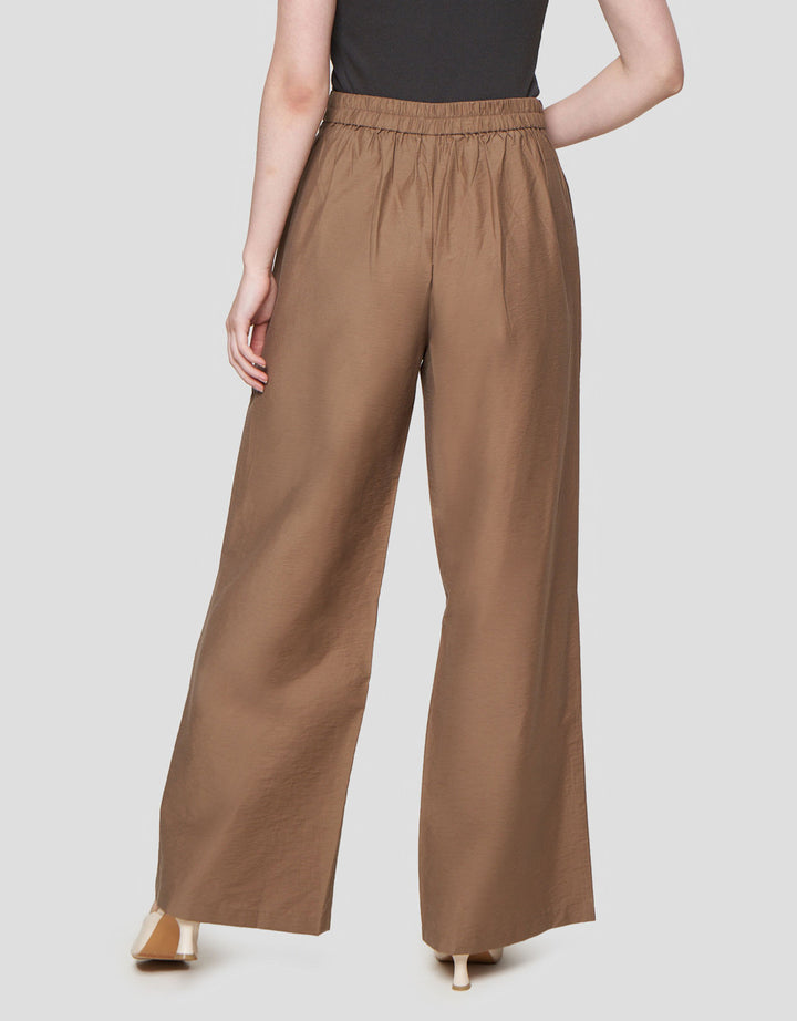 Nevada Double Pleats Wide Leg Celana Panjang Wanita