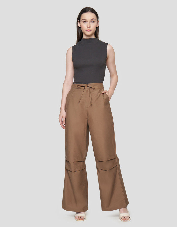 Nevada Double Pleats Wide Leg Celana Panjang Wanita