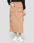 Nevada Patch Pocket Cargo Rok Panjang Wanita