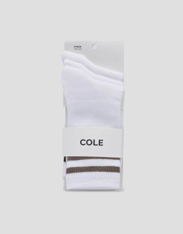 COLE 3 PACK QUARTER SPORT STRIPE COMBO KAUS KAKI PRIA