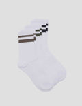 Cole 3 Pack Quarter Sport Stripe Combo Kaus Kaki Pria
