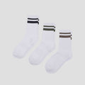 Cole 3 Pack Quarter Sport Stripe Combo Kaus Kaki Pria