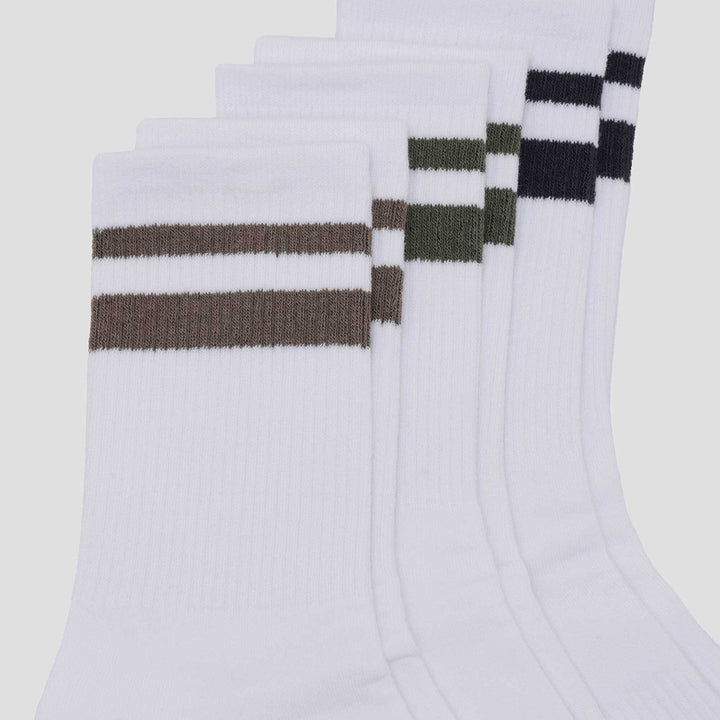 Cole 3 Pack Quarter Sport Stripe Combo Kaus Kaki Pria