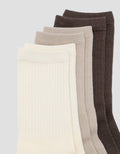 COLE 3PK QUARTER RIB SOLID COLOR KAUS KAKI PRIA