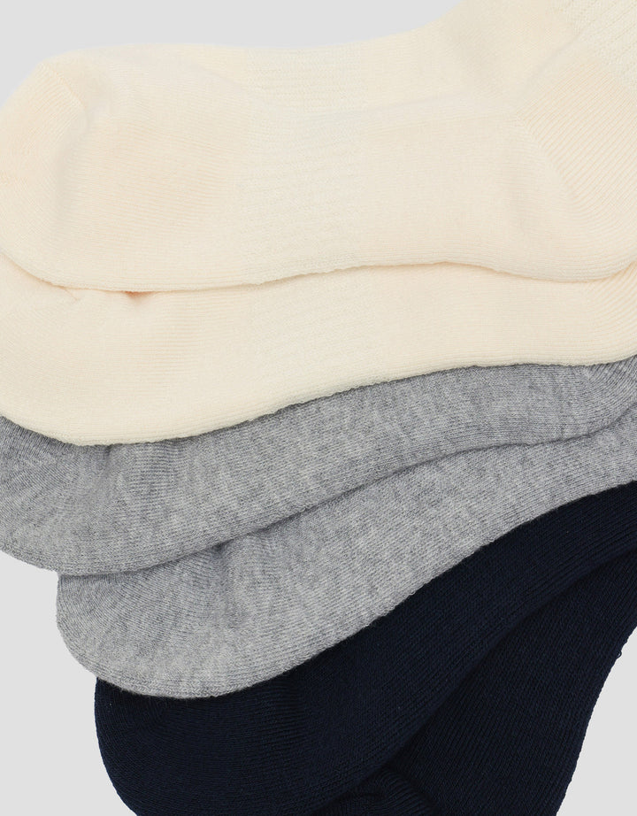 Cole 3Pk Ankle Sport Solid Kaus Kaki Pria