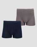 Cole 2Pk Bamboo Body Wrap Solid Boxer Pria