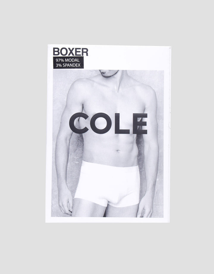 Cole 2Pk Boxer Modal Body Wrap Solid Boxer Pria