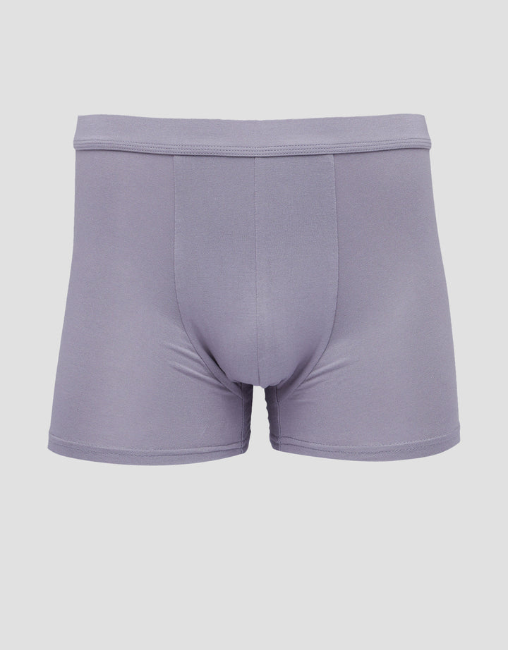 Cole 2Pk Boxer Modal Body Wrap Solid Boxer Pria