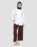 Annisa With Floral Embro Detailed Kemeja Wanita
