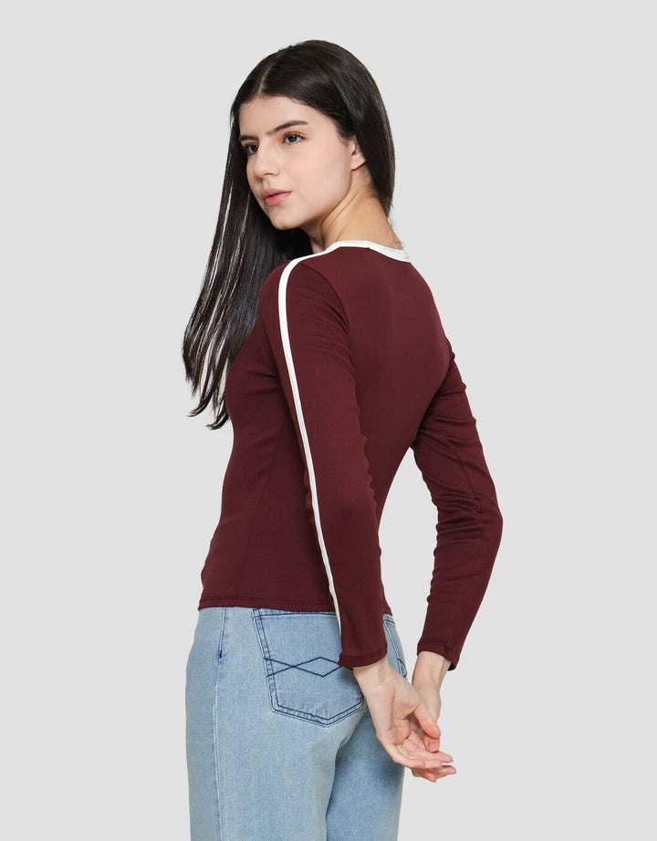 Nevada Spandex Michigan Kaos Lengan Panjang Wanita