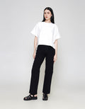 ZES Crop Suede Top Blouse Wanita MASWT007