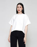 ZES Crop Suede Top Blouse Wanita MASWT007