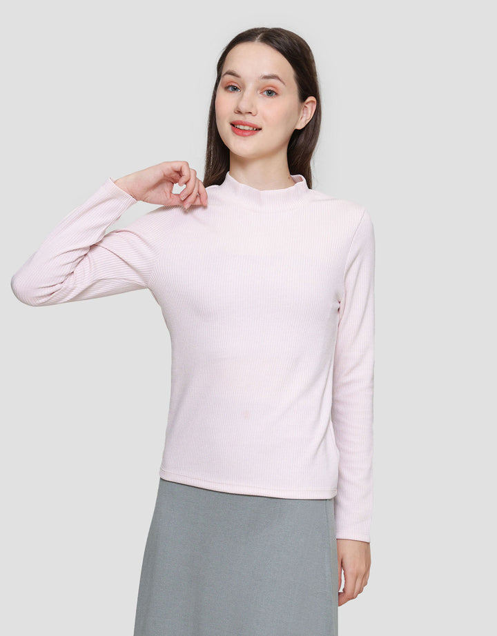 Suko Rib Long Sleeve Kaos Lengan Panjang Wanita