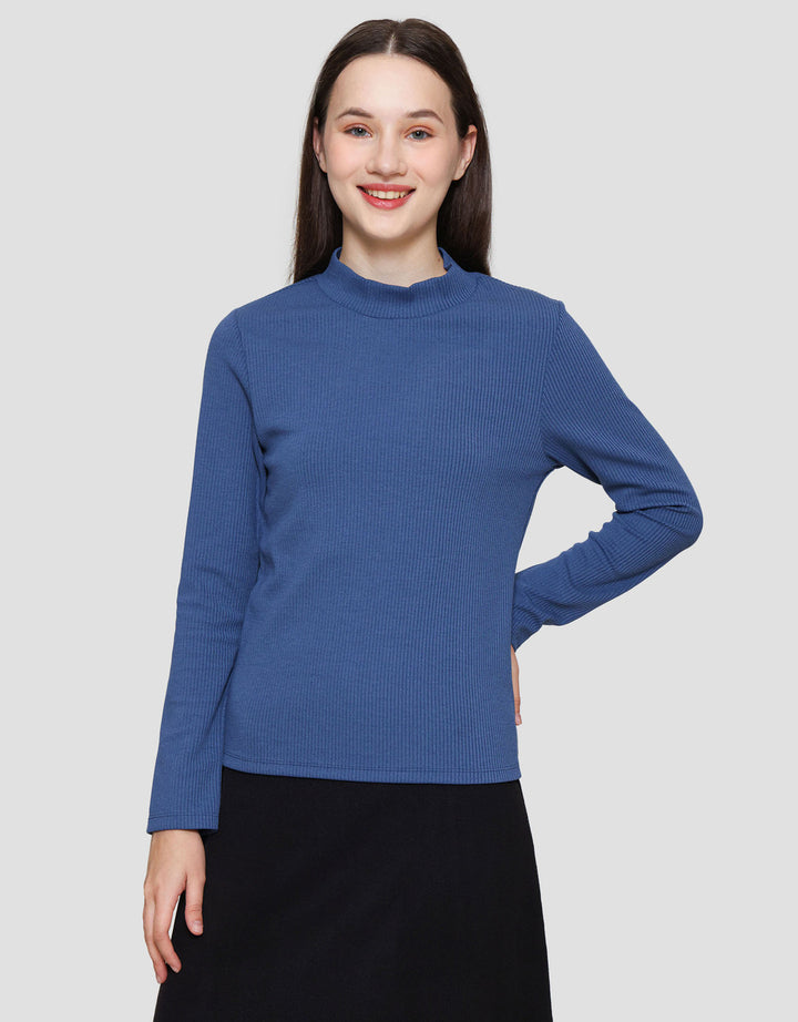 Suko Rib Long Sleeve Kaos Lengan Panjang Wanita