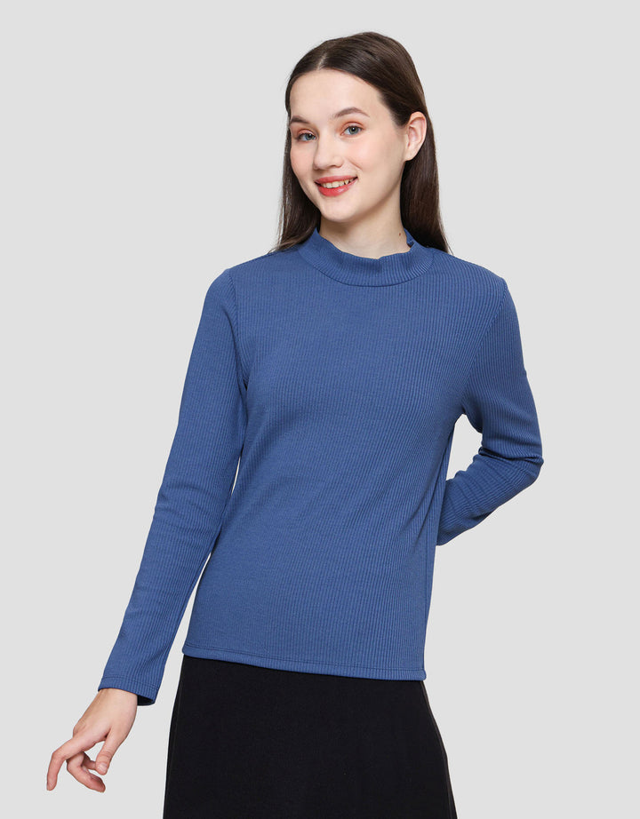 Suko Rib Long Sleeve Kaos Lengan Panjang Wanita