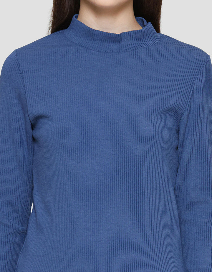 Suko Rib Long Sleeve Kaos Lengan Panjang Wanita