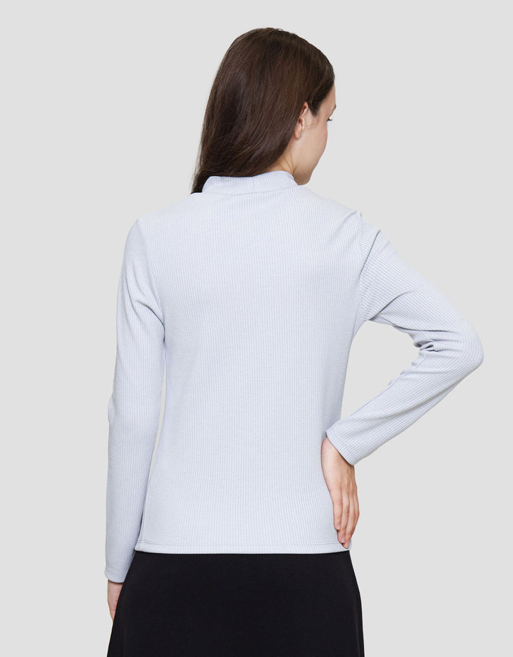 Suko Rib Long Sleeve Kaos Lengan Panjang Wanita