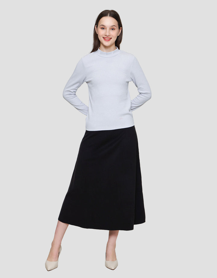 Suko Rib Long Sleeve Kaos Lengan Panjang Wanita