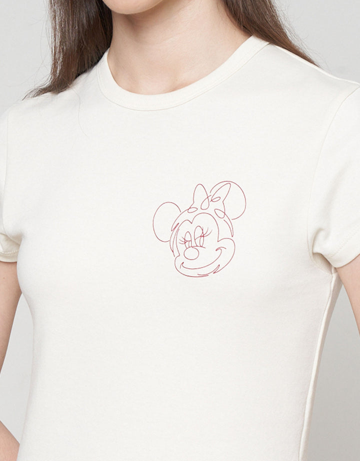 Suko Crop Graphic Kaos Wanita