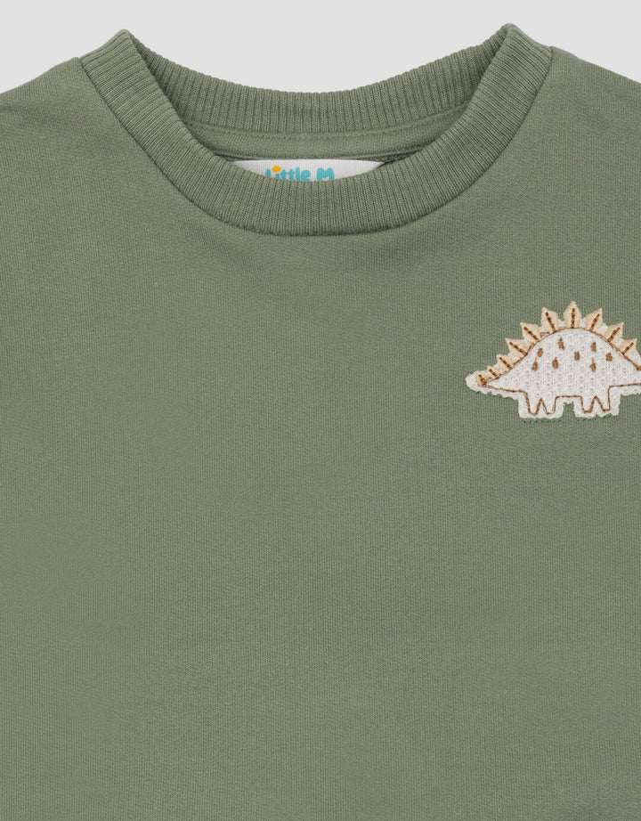 Little M Waffle With App Setelan Anak Laki-laki