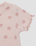 Little M Rib Fullprint Love Kaos Bayi Perempuan