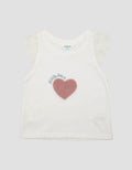 Little M Terry Chenille Little Love Kaos Bayi Perempuan