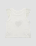 Little M Terry Chenille Little Love Kaos Bayi Perempuan