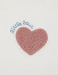 Little M Terry Chenille Little Love Kaos Bayi Perempuan