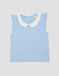 Little M Terry Ruffle Embro Kaos Polo Anak Perempuan