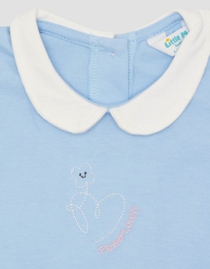 Little M Terry Ruffle Embro Kaos Polo Anak Perempuan
