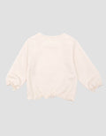 Little M Bordir Flowers Sweater Non Hoodie Anak Perempuan