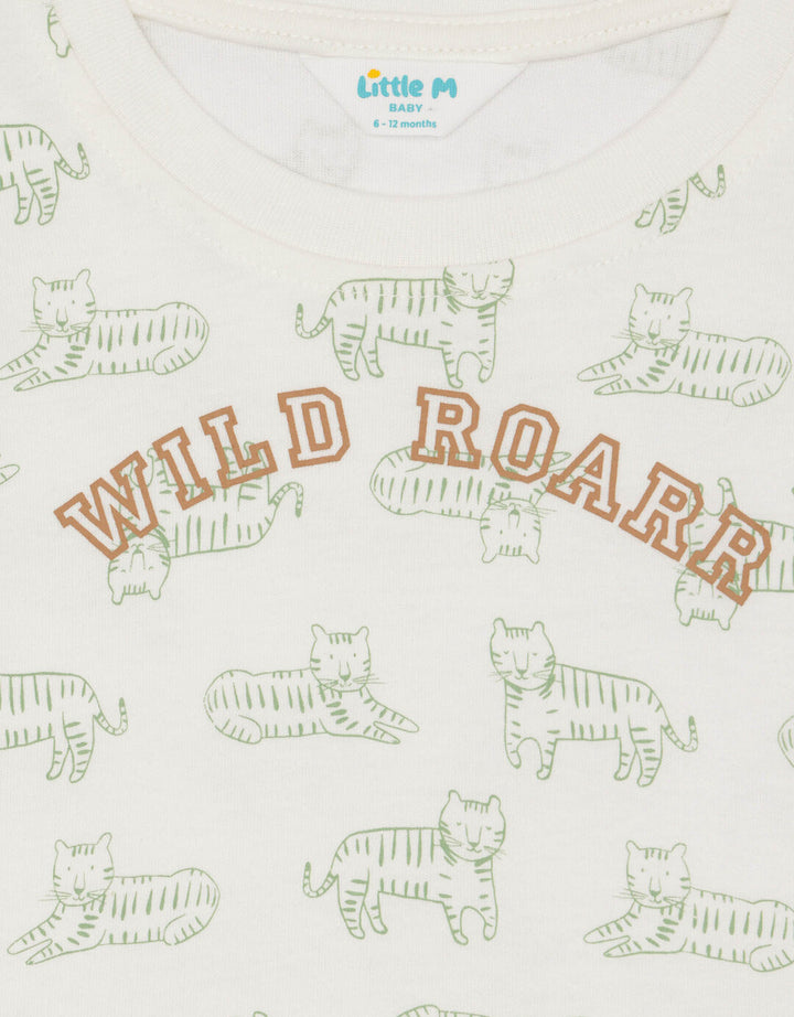 Little M Fullprint Lions Setelan Anak Laki-laki
