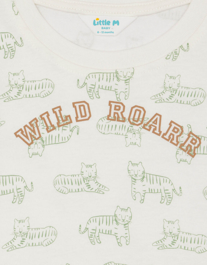 Little M Fullprint Lions Setelan Anak Laki-laki