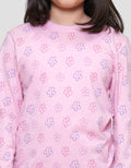 Little M Girls Fullprint Flower Set Baju Tidur Anak Perempuan