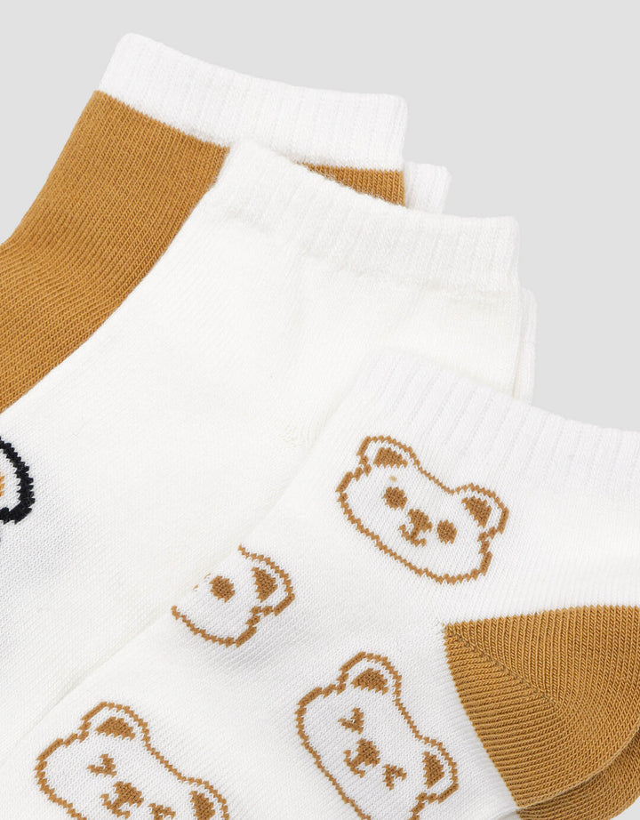 Little M Pack Of 3 Bear Kaos Kaki Bayi Laki-laki