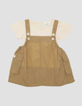 Little M Parasut Cargo Overall Dress Bayi Perempuan
