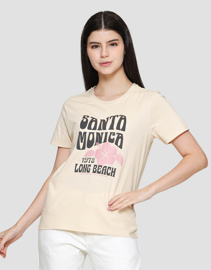 Nevada Santa Monica Kaos Lengan Pendek Wanita