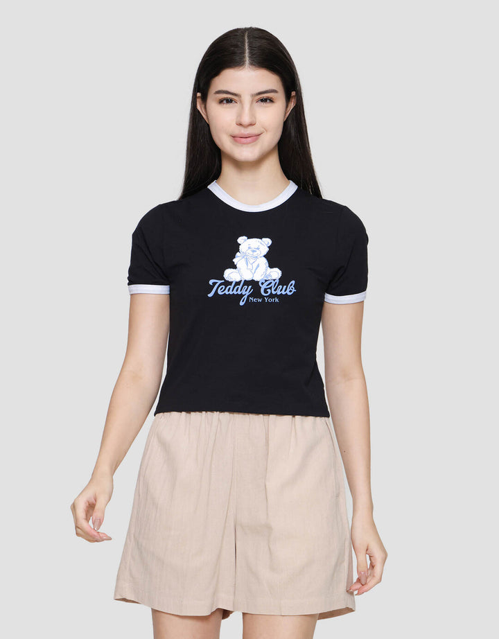 Nevada Solid Ring Teddy Club Kaos Wanita