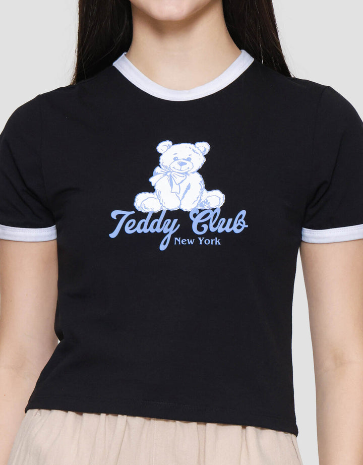 Nevada Solid Ring Teddy Club Kaos Wanita