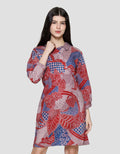 Arjuna Weda Tumpuk Dress Batik Wanita