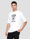 Lois Print Moto Club Kaos Lengan Pendek Pria