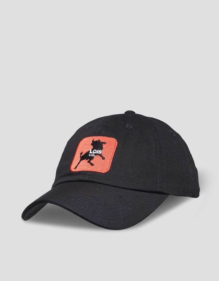 Lois Bordir Logo Topi Pria