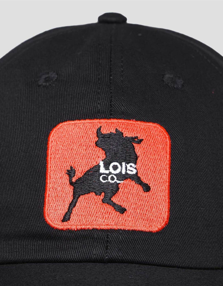 Lois Bordir Logo Topi Pria