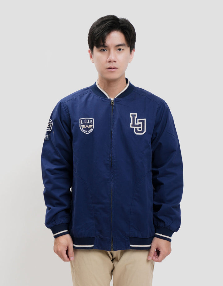 Lois Twill Zipper Jaket Pria