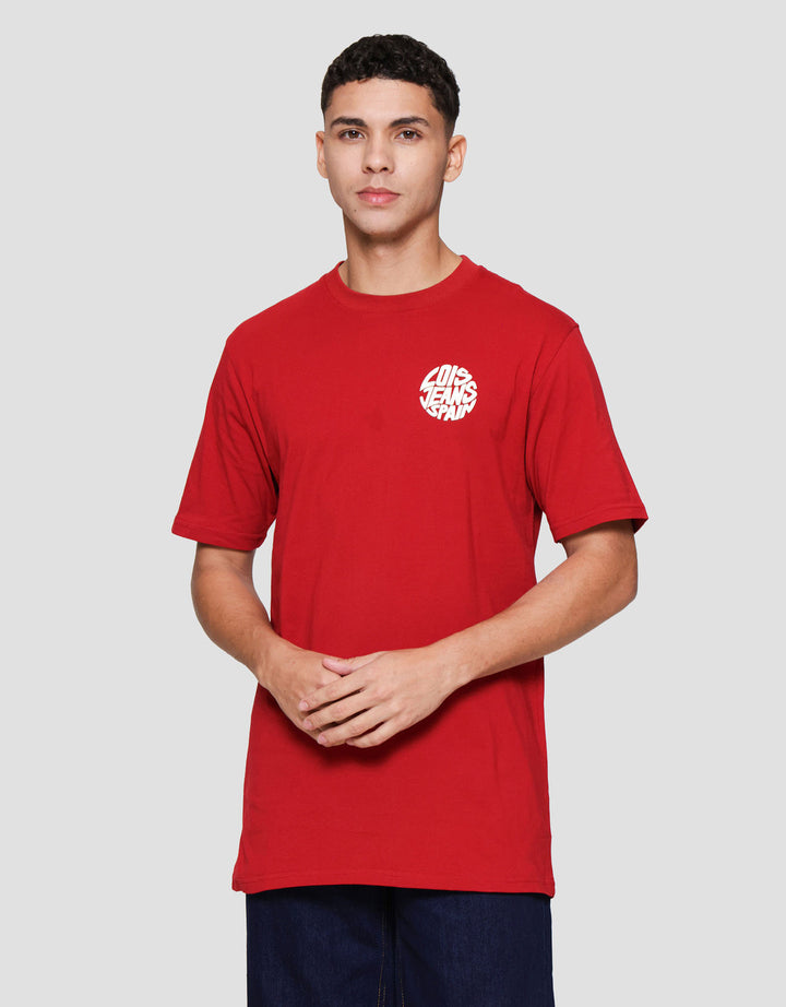 Lois Print Round Kaos Pria