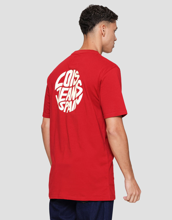 Lois Print Round Kaos Pria